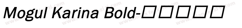 Mogul Karina Bold字体转换